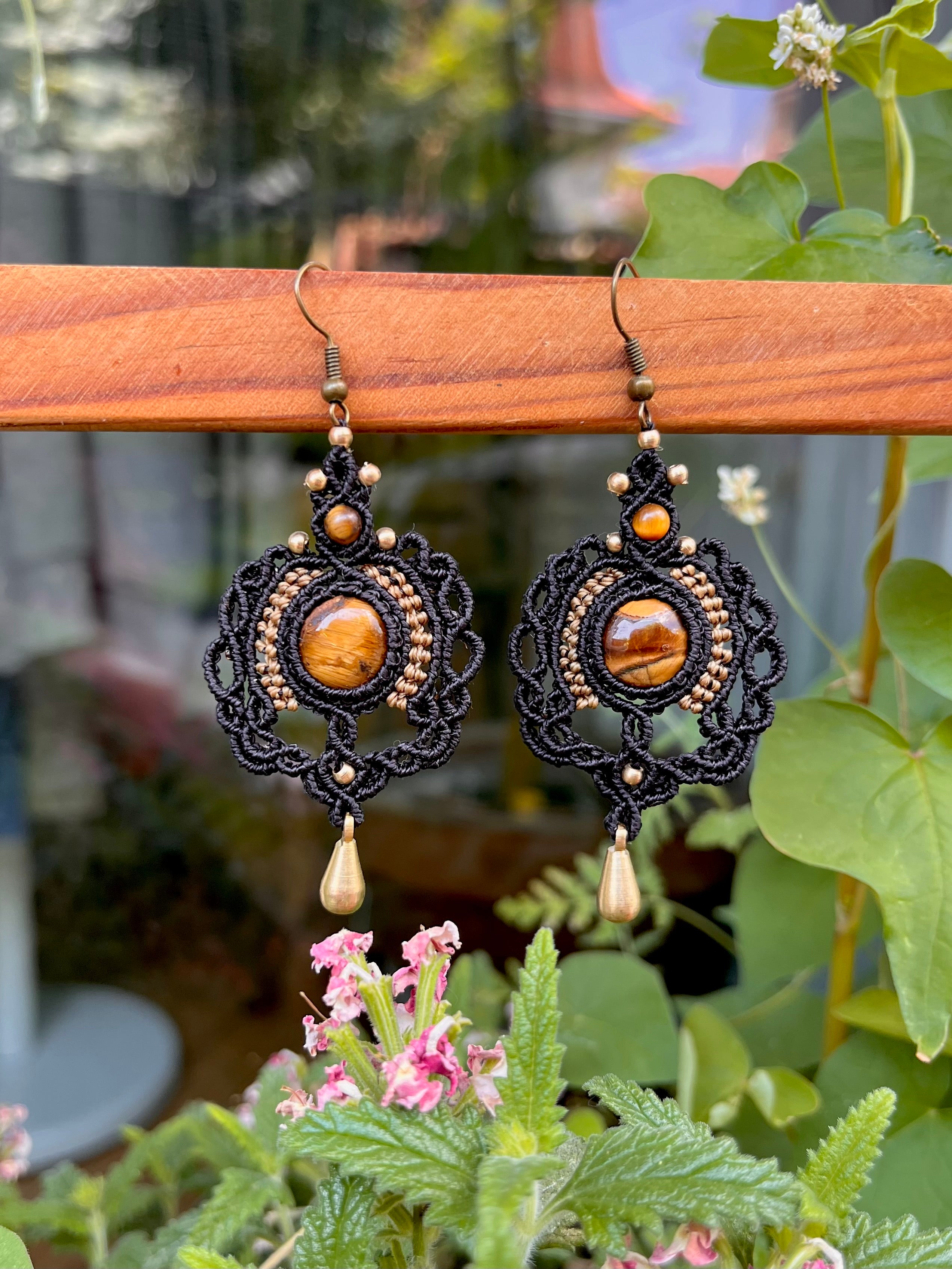 Tigereye earrings