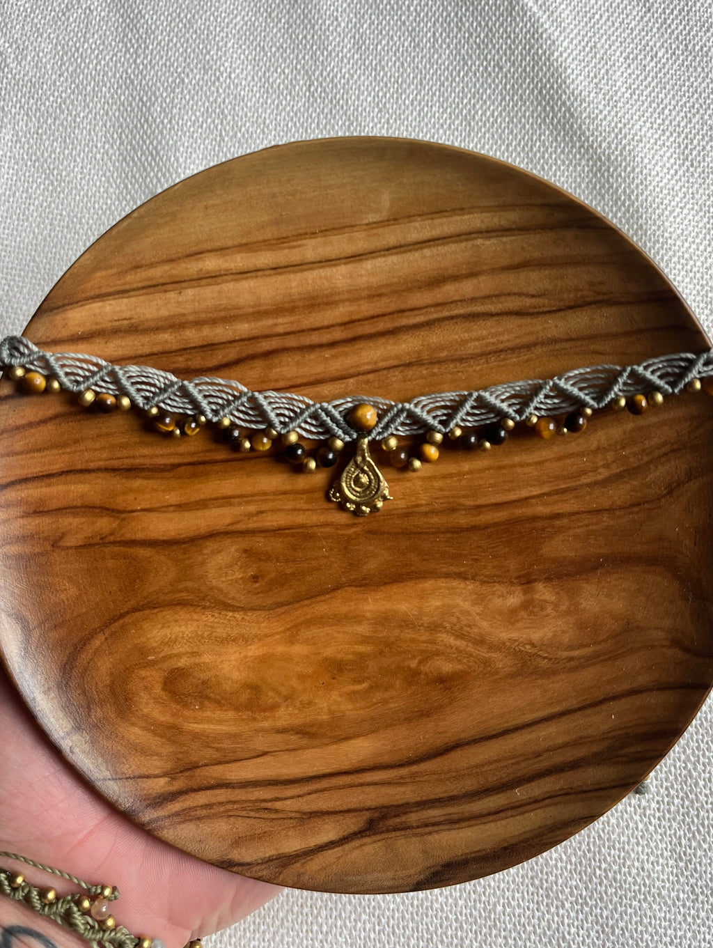 Boho Macrame Choker Necklace