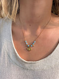 Angelite boho necklace