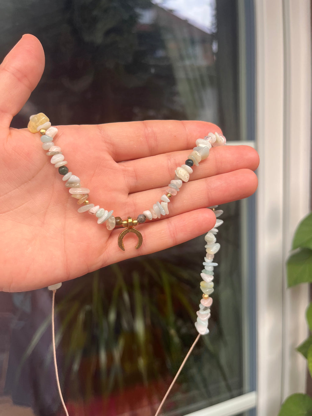 Morganite Gemstone Necklace