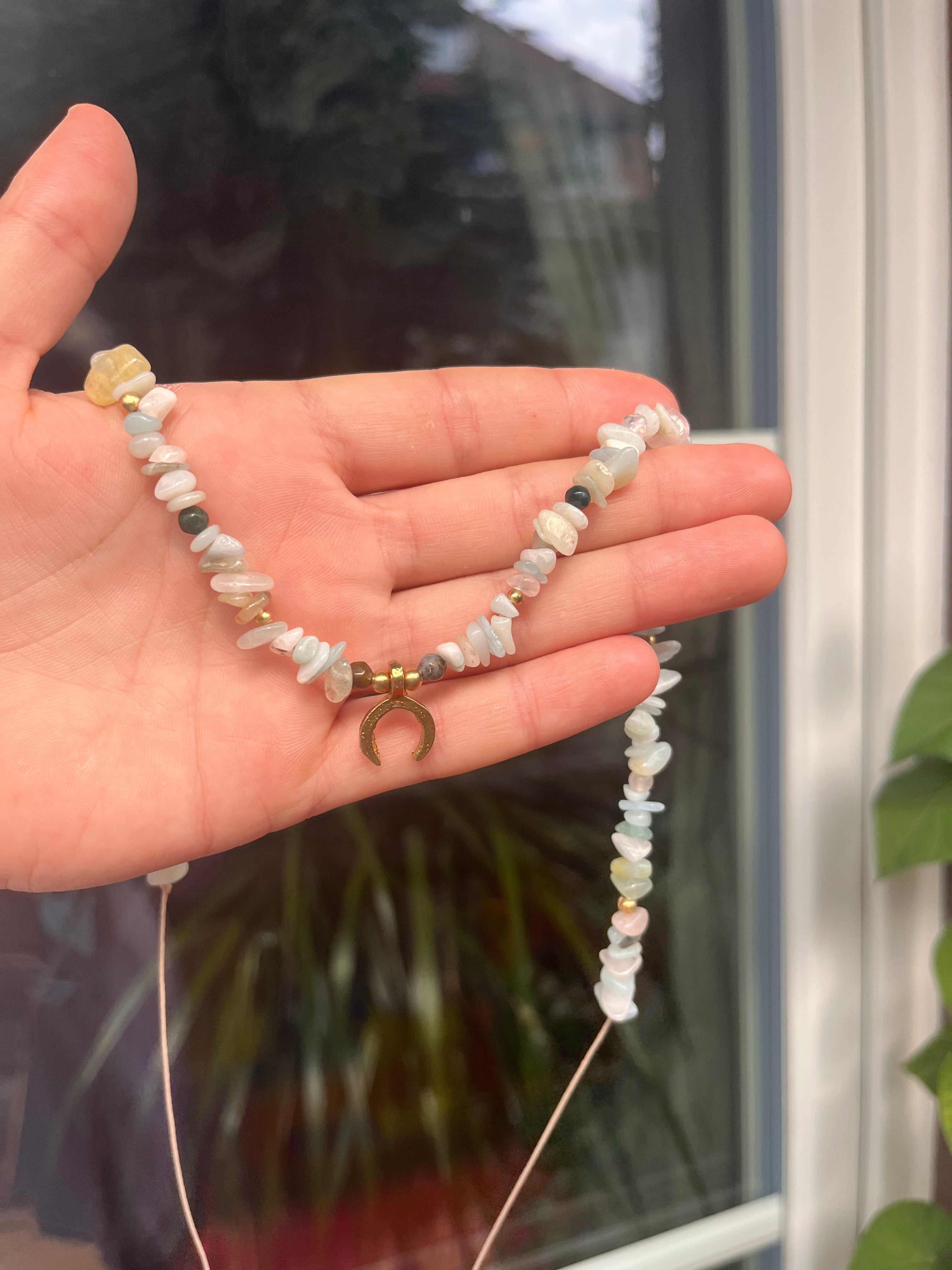 Morganite Gemstone Necklace