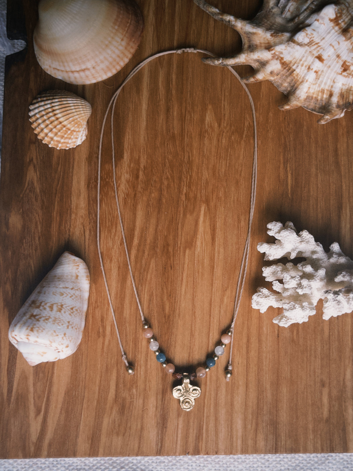 Mixed stones boho necklace