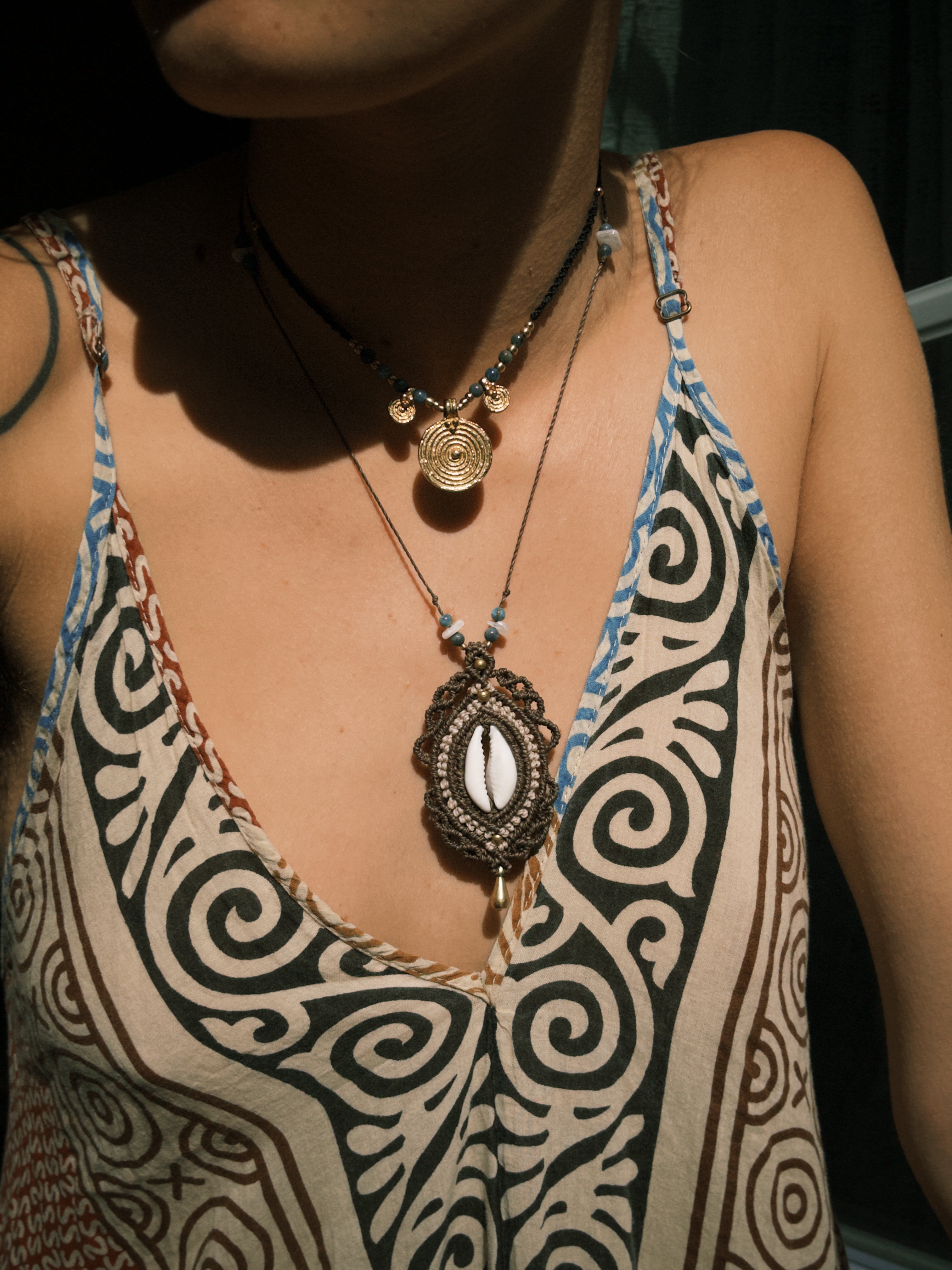 Macrame Shell Necklace