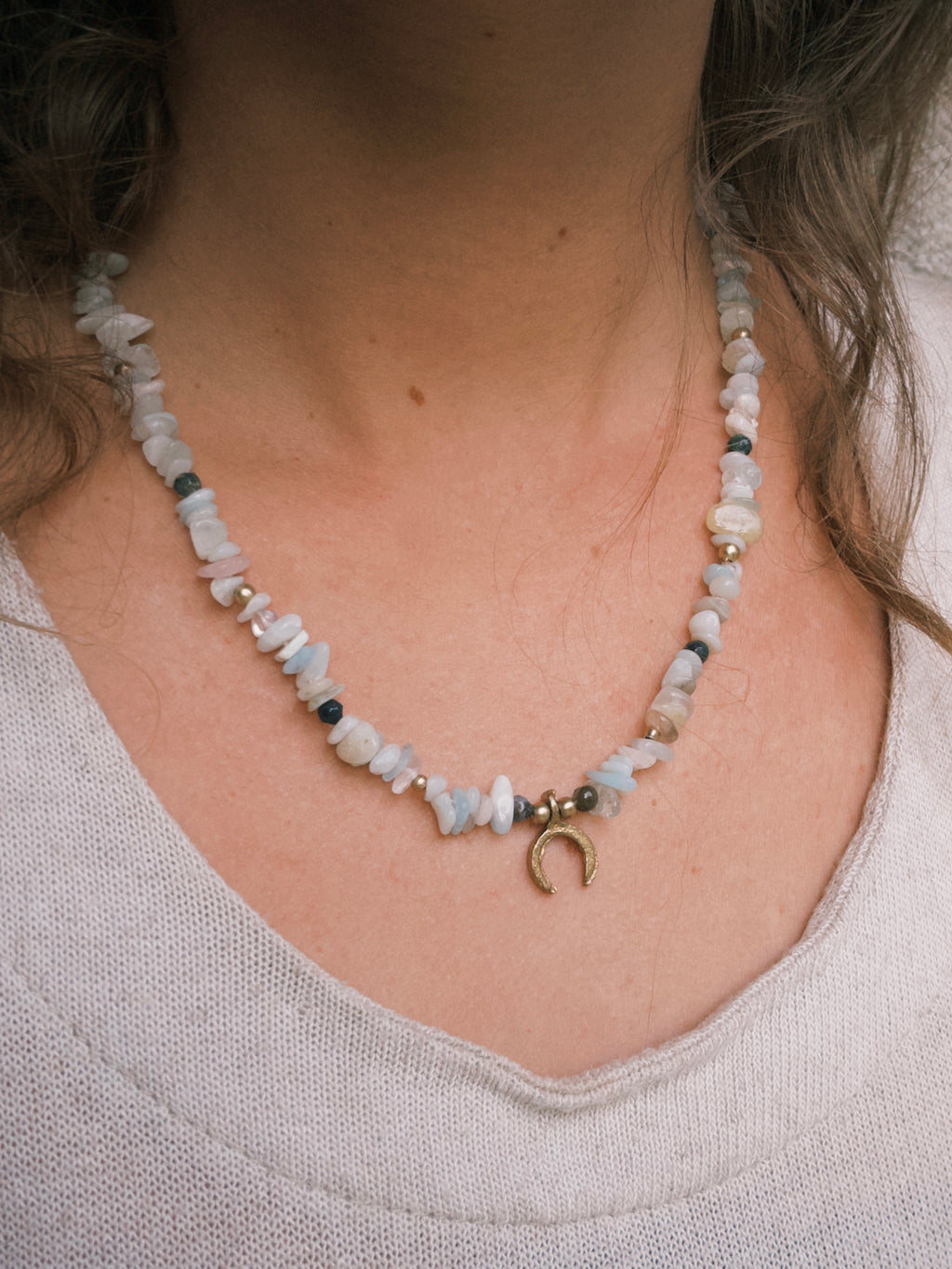 Morganite Gemstone Necklace