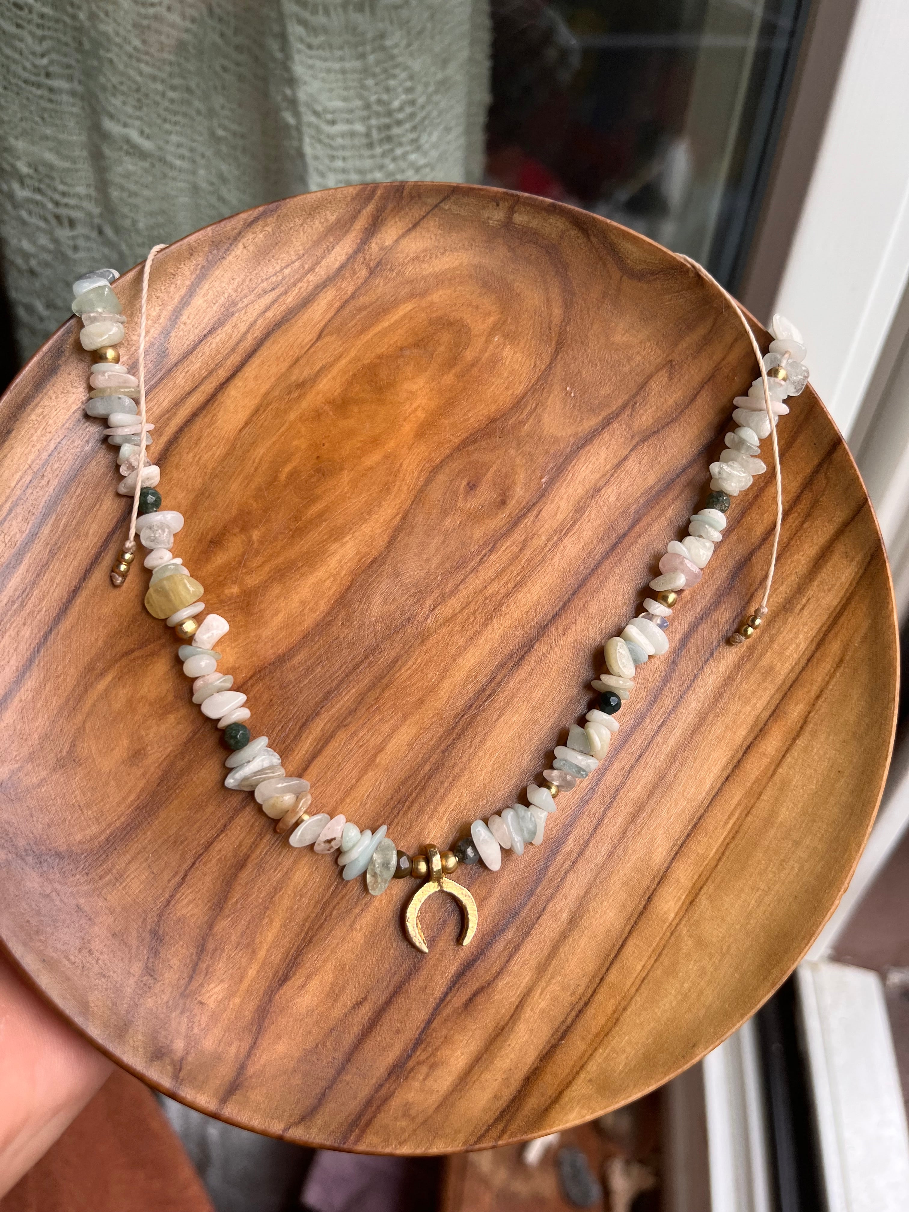 Morganite Gemstone Necklace