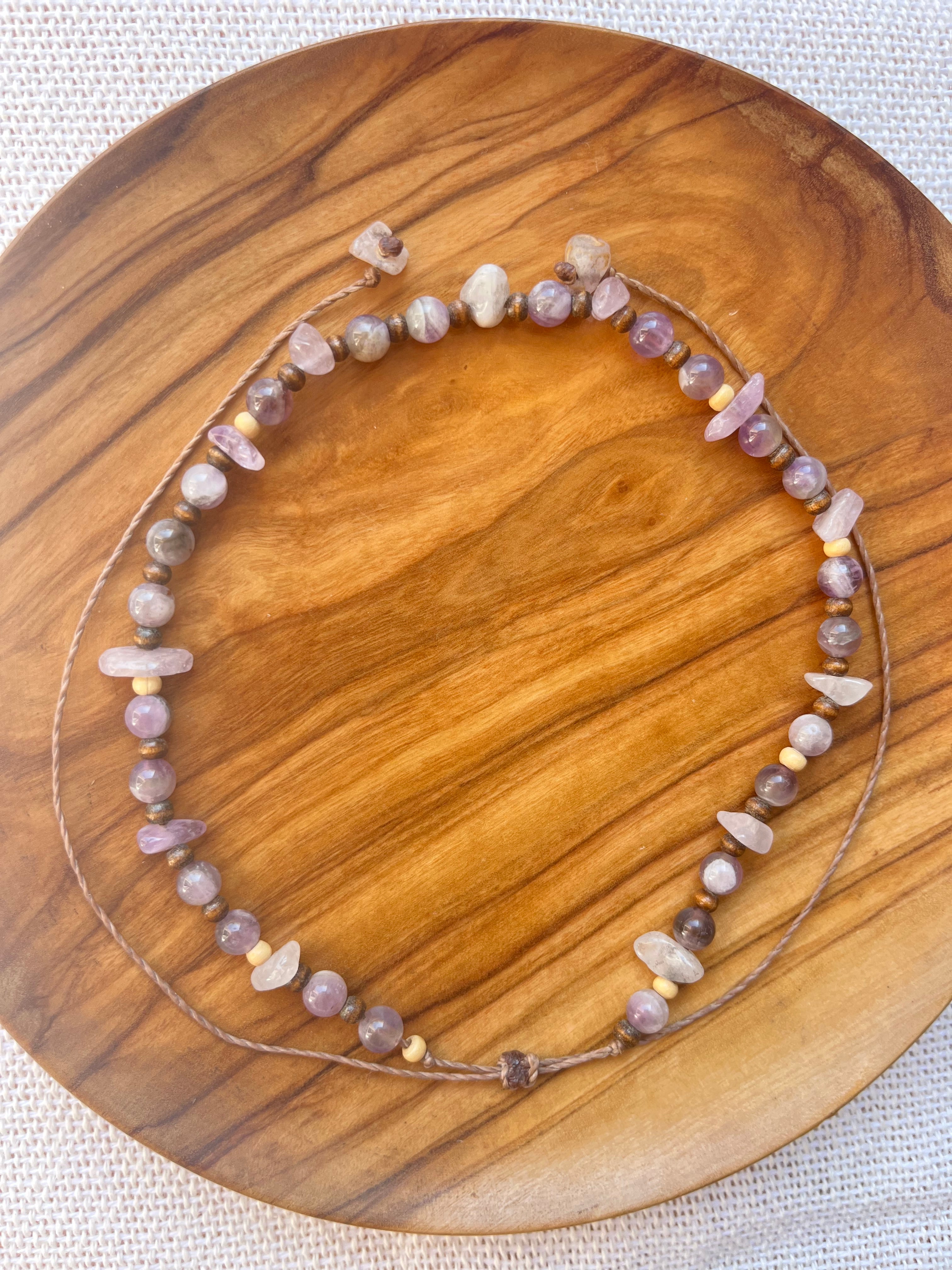 Boho Amethyst Necklace