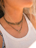 Boho Necklace Set • Indian Agate Gemstone Jewelry