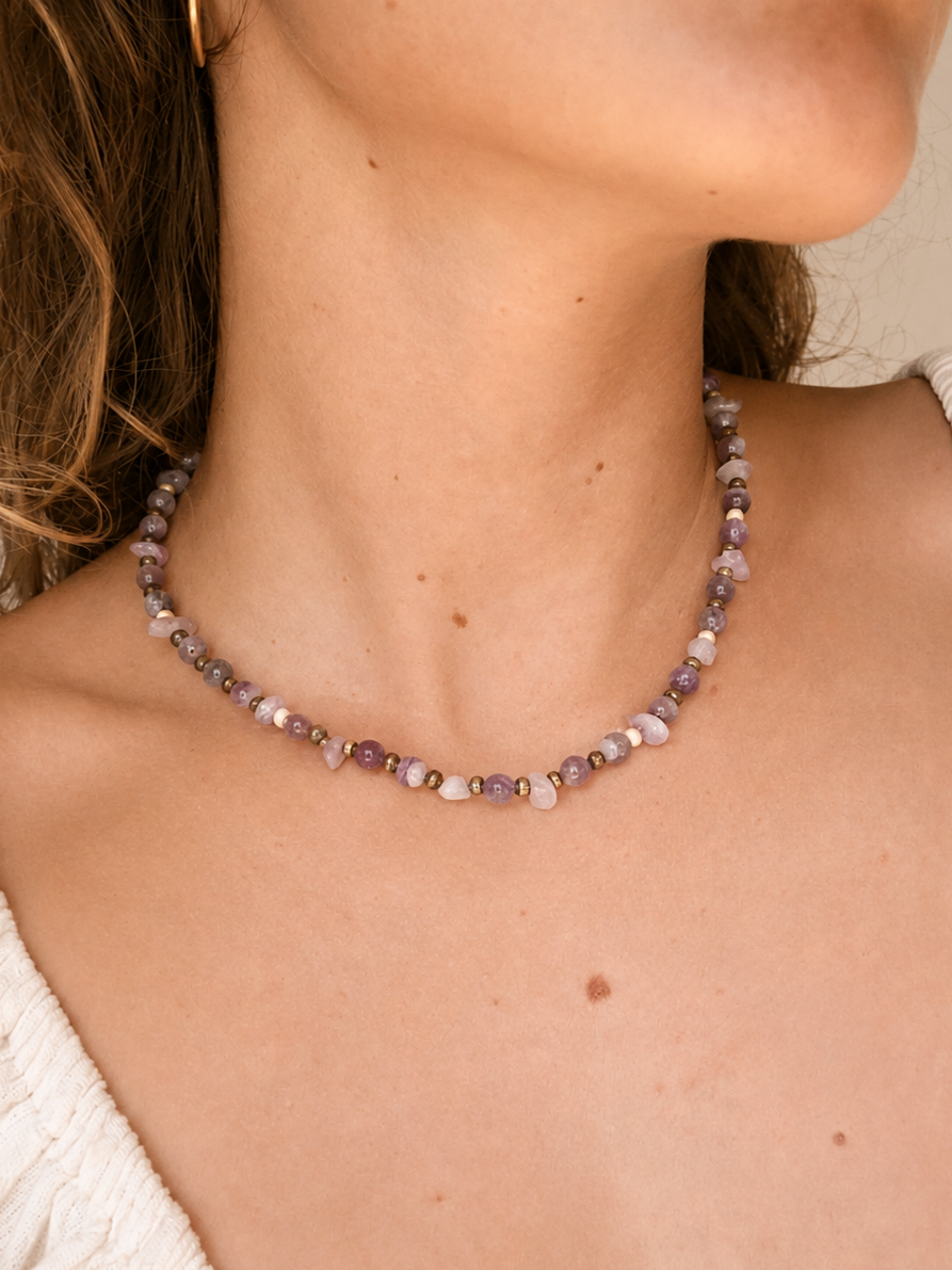 Boho Amethyst Necklace