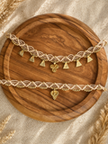 Macrame Jewelry Set – Choker Necklace & Anklet
