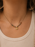 Indian agate beased necklace