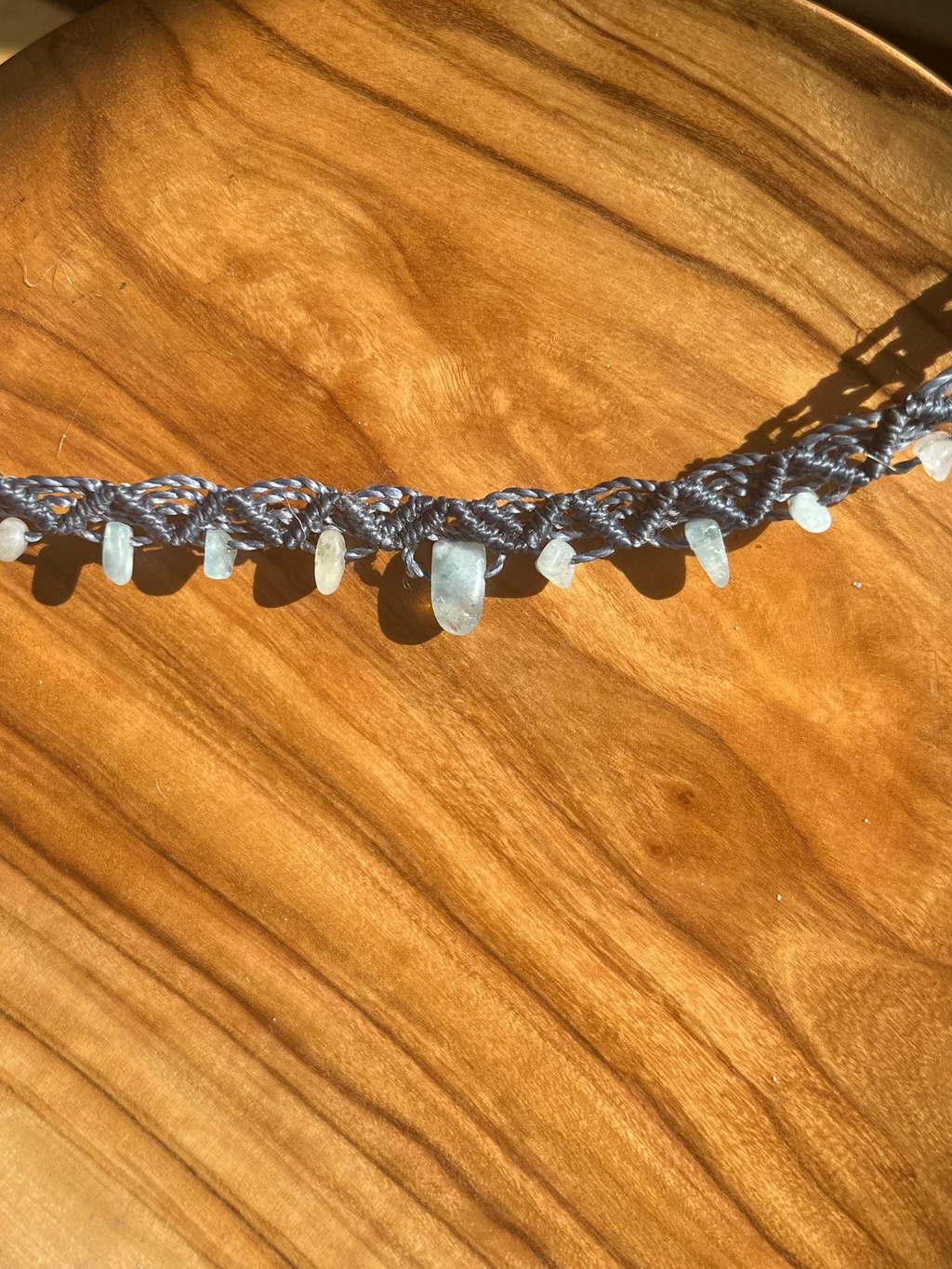 Amazonite stone anklet