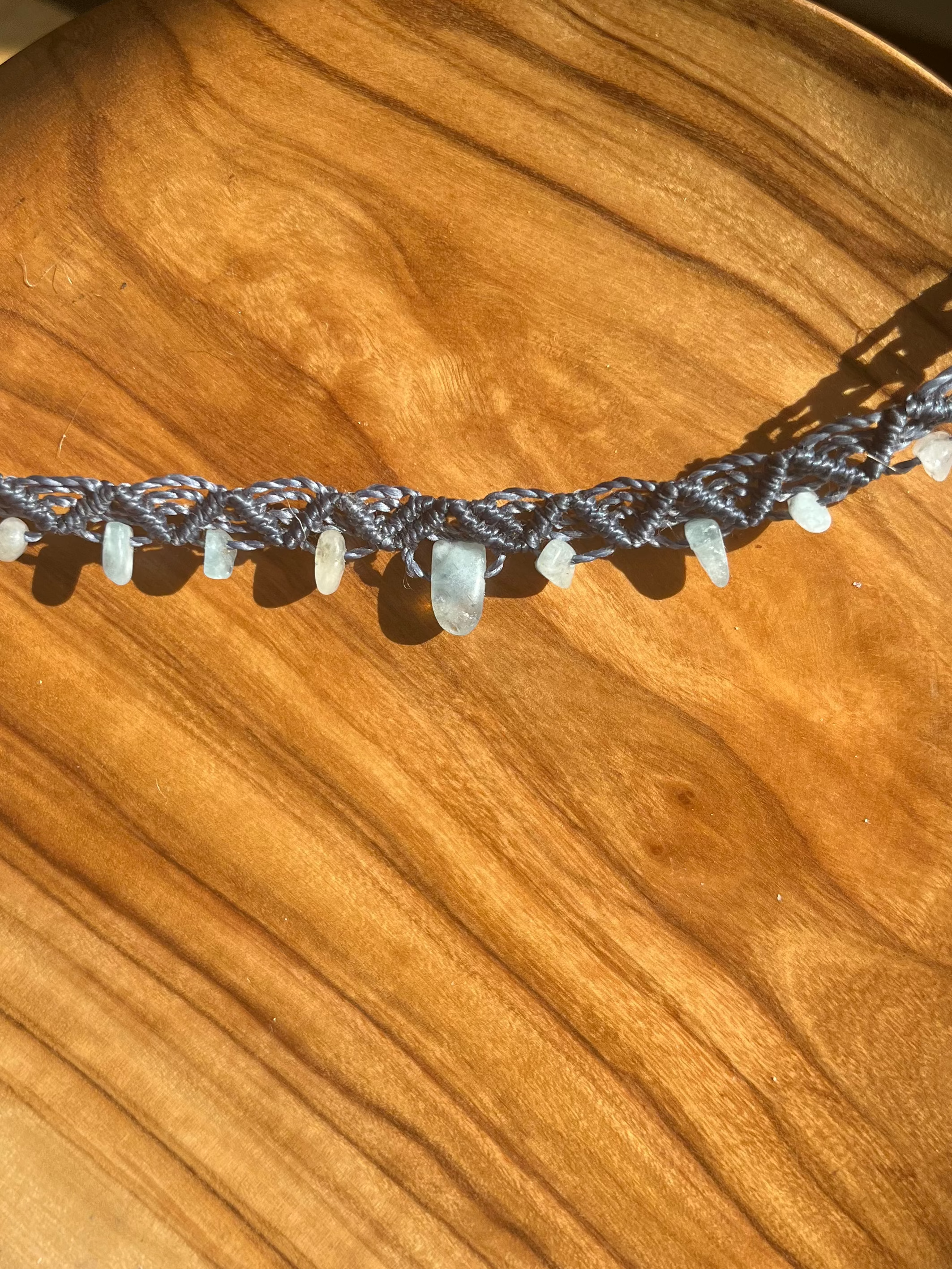 Amazonite stone anklet