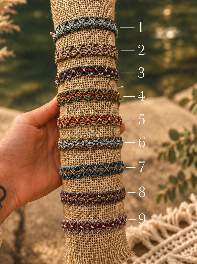 handmade colorful bracelets 🌿🤍
