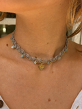 Greyblue choker necklace
