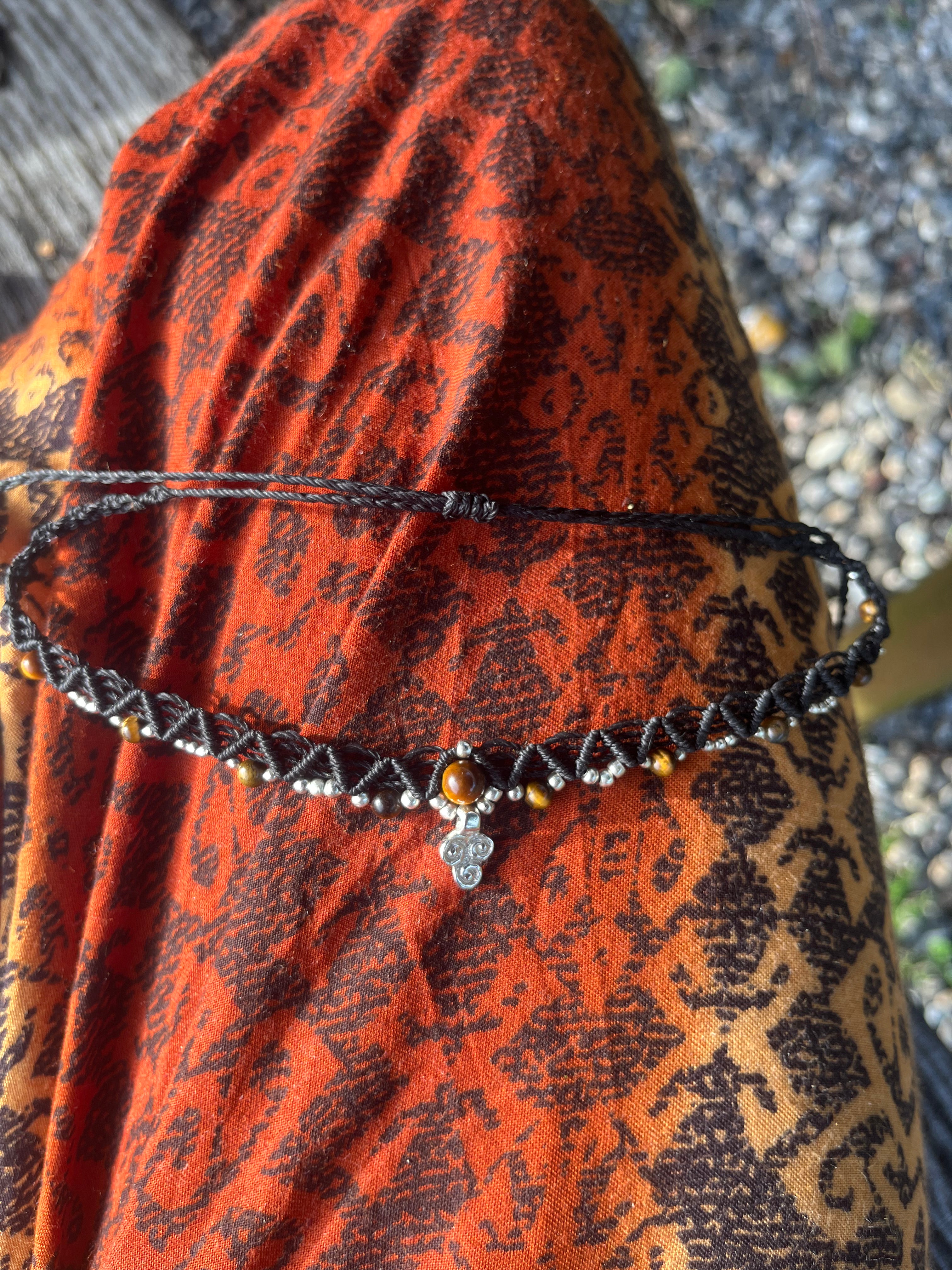 Black choker necklace