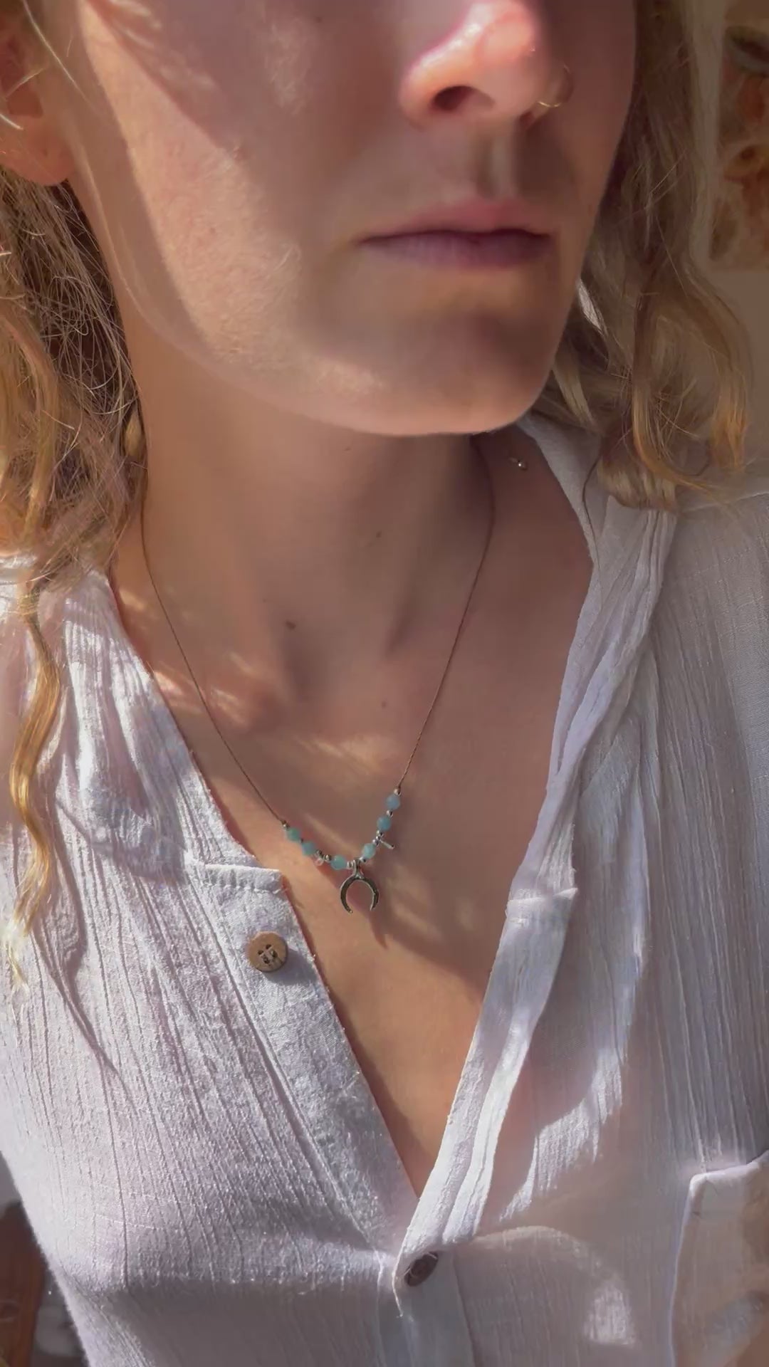 Moon necklace Silver