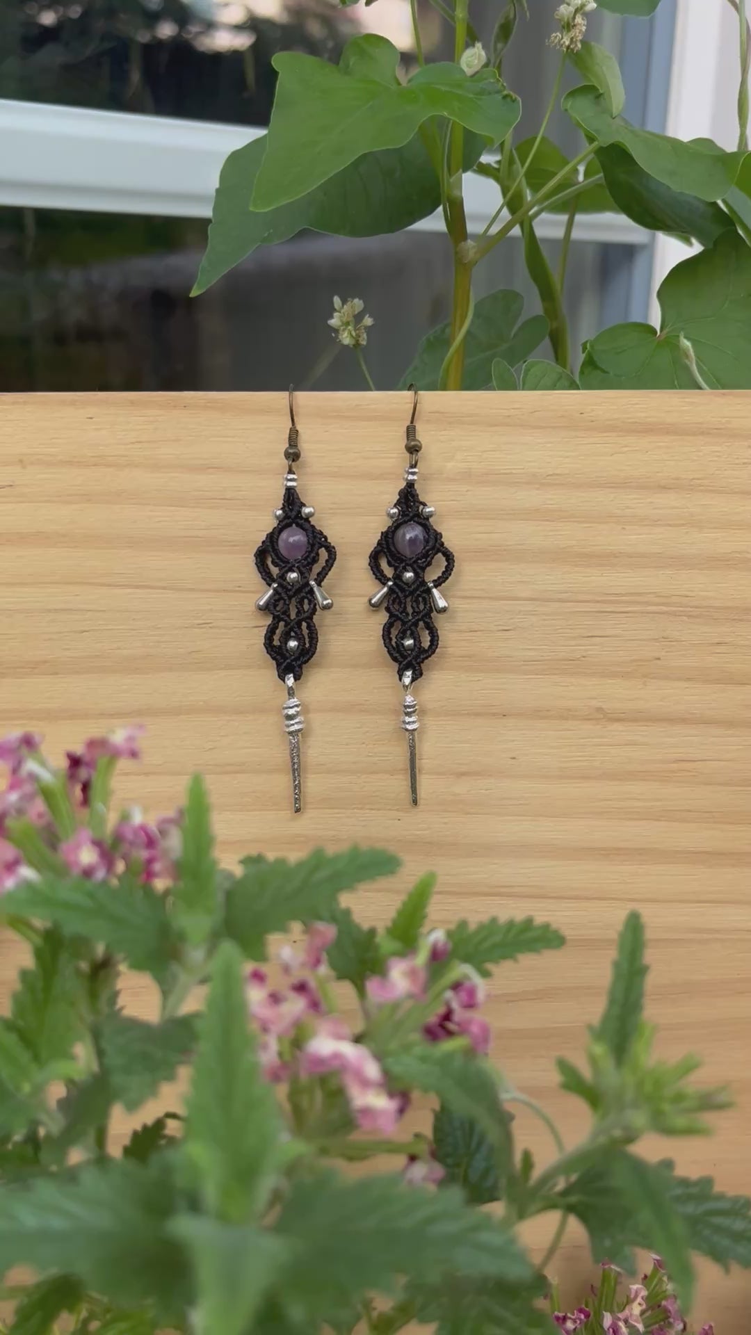 Amethyst earrings